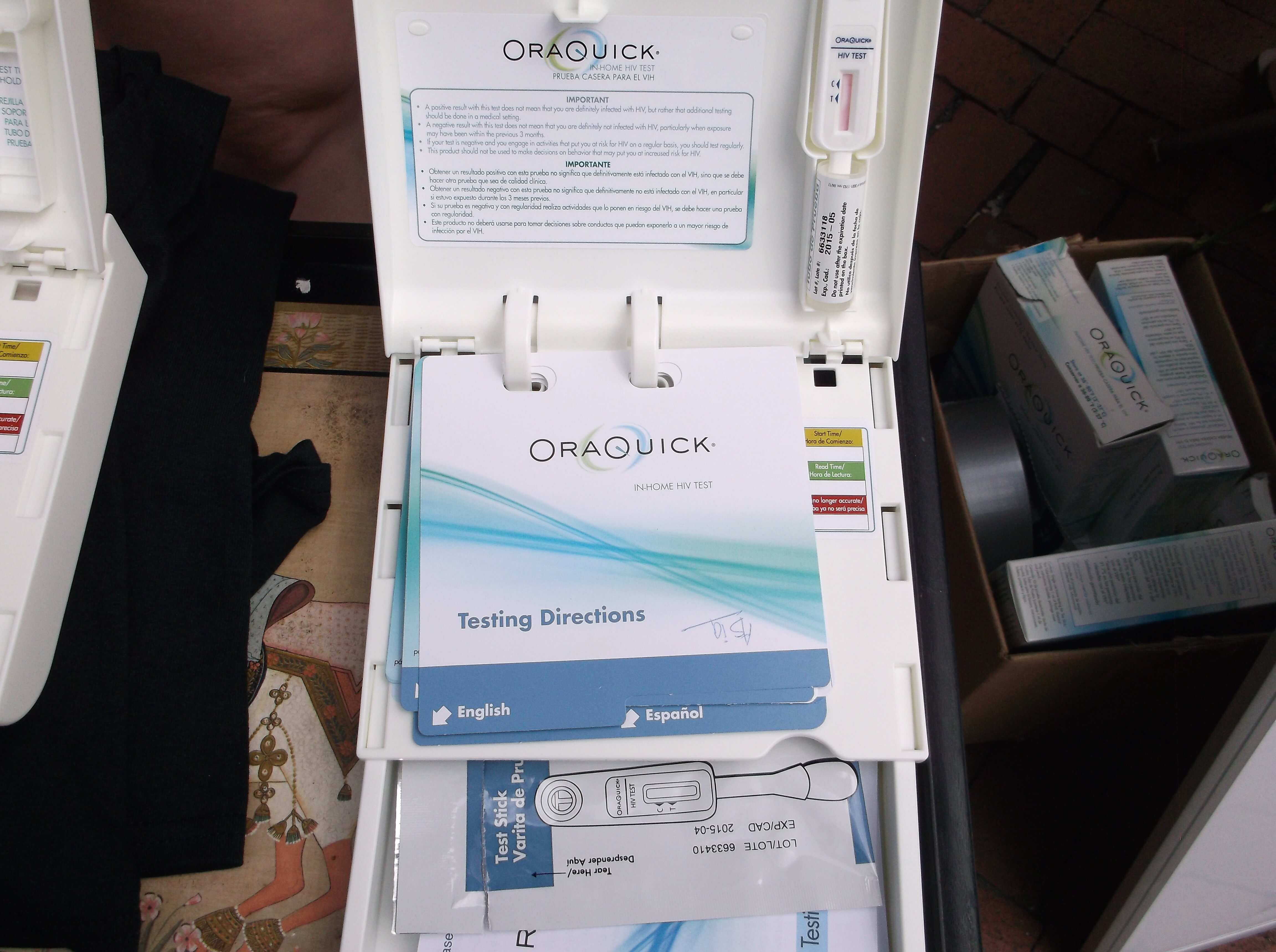 OraQuick HIV test kit