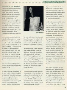 2002 Laverack Family Alumni Award, p.2