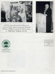 2002 Laverack Family Alumni Award, p.5