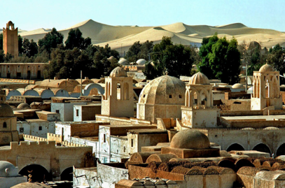 In Algeria, I went into the Sahara Desert to the oasis town of El Oued, surrounded by towering sand dunes and fringed by date palms and large trees nourished from underground springs. The government provided me with 24/7 police and army protection because of a recent kidnapping and beheading of a French tourist by ISIS-affiliated terrorists.