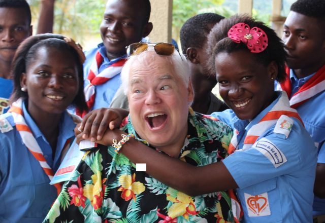 Girl Scout in the Ivory Coast liked my talk to her group. They are very concerned about AIDS but Ebola has them all freaked out.